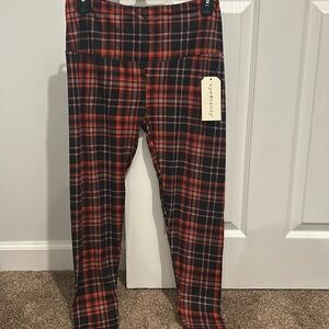 Eye Candy Plaid Leggings (With Tags)